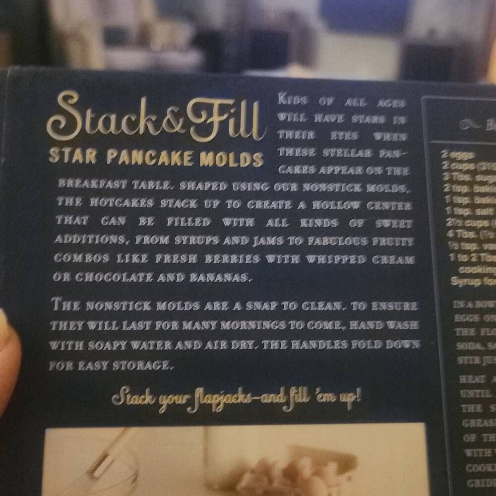 William Sonoma Stack & Fill Star Pancake Molds - Picture 7 of 12